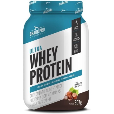 ULTRA WHEY POTE CHOCOLATE COM AVELÃ