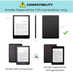 WB Capa Kindle Paperwhite 11ª Geração 2021 - Ultra leve Silicone Flexível e Sensor Magnético - Origami Tecido Lilás (Não Compatível com Kindle 11ª Geração ou Kindle Paperwhite 10ª Geração) - Imagem 2