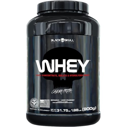 WHEY MORANGO 900G, Black Skull