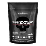 Whey 100% Hd - 900G Refil Morango, Black Skull