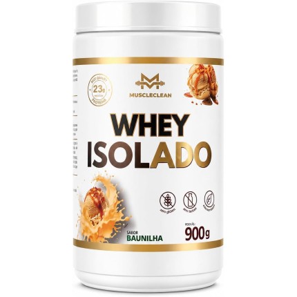 Whey Isolado Muscle Clean Zero Lactose - 900g (Pote, Baunilha)