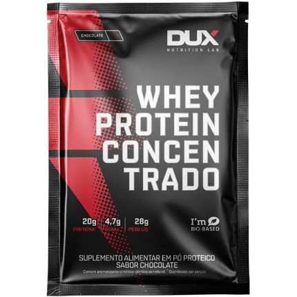 Whey Protein Concentrado Coco Sachê 28g - 20g de Proteínas por Porção - Suplementos Naturais, Suplementação Treino Academia, Ganho Muscular Hipertrofia - DUX HUMAN HEALTH