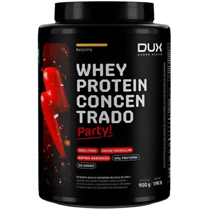 Whey Protein Concentrado Pote (900g), Beijinho, Dux Human Health