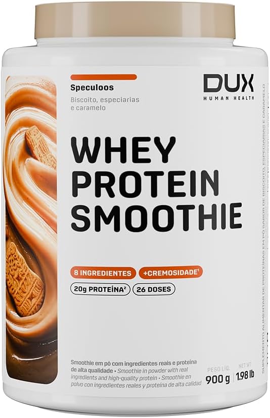Whey-Protein-Smoothie-DUX-900g-Speculoos-–-Suplemento-Proteico-com.jpg Whey Protein Smoothie DUX 900g Speculoos – Suplemento Proteico com 20g de Proteína por Dose, Textura Cremosa e Sabor Exclusivo