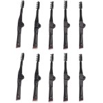 Yinhing 10pcs Escova de Sobrancelha Dobrável Escova de Cílios e Sobrancelhas de Ponta Dupla Com Fibra Sintética para Maquiagem e Viagens