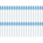 Yinhing Escovas de Cílios Descartáveis ​​Cabeça de Escova Em Espiral de Fibra Dobrável para Extensão de Cílios e Maquiagem de Sobrancelha Com Design Ajustável de Vários ângulos para Salão (BLUE)