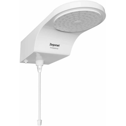 ZAGONEL Ducha Eletrônica Fit, 6800W, 220V, Branco, Sistema Eletrônico com Ajuste de Temperatura