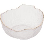 WOLFF - Bowl de Cristal Martelado com Borda Dourada Taj 720ml - Imagem 4