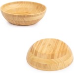 Saladeira de Bambu Natural Polido 24cm Higiênico Sustentável Ecológico - Imagem 5