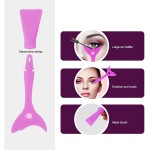 Aplicador de Delineador em Silicone Reutilizável, Molde para Maquiagem Portátil, Kit com 3 Unidades - Imagem 3