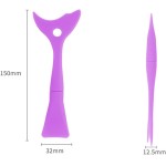 Aplicador de Delineador em Silicone Reutilizável, Molde para Maquiagem Portátil, Kit com 3 Unidades - Imagem 4