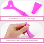 Aplicador de Delineador em Silicone Reutilizável, Molde para Maquiagem Portátil, Kit com 3 Unidades - Imagem 5