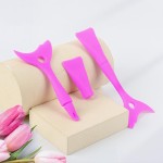 Aplicador de Delineador em Silicone Reutilizável, Molde para Maquiagem Portátil, Kit com 3 Unidades - Imagem 7