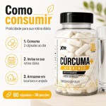 XTR For Life Cúrcuma+ Dimalato Suplemento Alimentar 60 Cápsulas, 100mg de Curcumina e 260mg de Magnésio por Porção - Imagem 3
