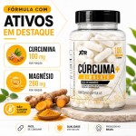 XTR For Life Cúrcuma+ Dimalato Suplemento Alimentar 60 Cápsulas, 100mg de Curcumina e 260mg de Magnésio por Porção - Imagem 4