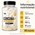 XTR For Life Cúrcuma+ Dimalato Suplemento Alimentar 60 Cápsulas, 100mg de Curcumina e 260mg de Magnésio por Porção - Imagem 5