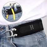Sem cintos de fivela para homens mulheres, cinto sem fivela de 2 peças, cinto elástico de gancho de metal, cinto lateral ajustável, cintos elásticos inadequados, - Imagem 6