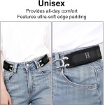 Sem cintos de fivela para homens mulheres, cinto sem fivela de 2 peças, cinto elástico de gancho de metal, cinto lateral ajustável, cintos elásticos inadequados, - Imagem 7