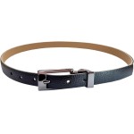 Cinto Feminino Casual Couro Fino Moderno Fivela Metal 2 cm Preto Bege Marrom Caramelo - Imagem 5