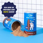 Whey Concentrado, Mais Mu, Sabor Chocolate, 20g de proteína - 450g - Imagem 4