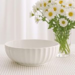 Haüskraft- Saladeira de cerâmica Brunet branco 22,5 cm - Imagem 3