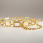 Cinto Feminino Corrente Larga Dourado Metal Ajustável ZERASTOCK Elev Hype Carrossel - Imagem 4