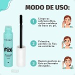 Brow Up Fix Gel Fixador Sobrancelhas Brow Lamination Pincel Incolor Original Vegano Vizzela 6ml - Imagem 9