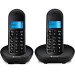 TELEFONE SEM FIO COM IDENTIFICADOR DE CHAMADAS E VIVA VOZ MT150-2 PRETO - 2 APARELHOS – MOTOROLA