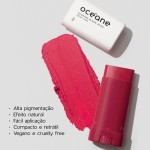 Océane-Blush em Bastão Rosa - Glowing Blush Stick Spice Pink Océane Limited 12g - Imagem 3