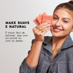 Océane Oceane Blush Cremoso Pêssego - Fluffy Blush Brink Peach 4You 7G - Imagem 4