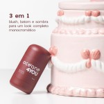 Océane-Blush em Bastão Vinho - Blush Stick Cake 4you - Imagem 4