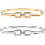 Cinto Feminino Dourado Fino Metal Elástico ZERASTOCK Elev Select Golden - Imagem 7