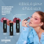 Catharine Hill Blush Stick Punch 2236/B1 8,5g Bastão Cremoso Rosy Rosado Alta Pigmentação Vitamina E Manteiga Karité Multifuncional - Imagem 4