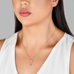Colar Feminino Pingente Árvore da Vida com Zircônias Banhado a Ouro 18k - Pingente Espiritual e Elegante - Presente Significativo e Cheio de Estilo - Imagem 6