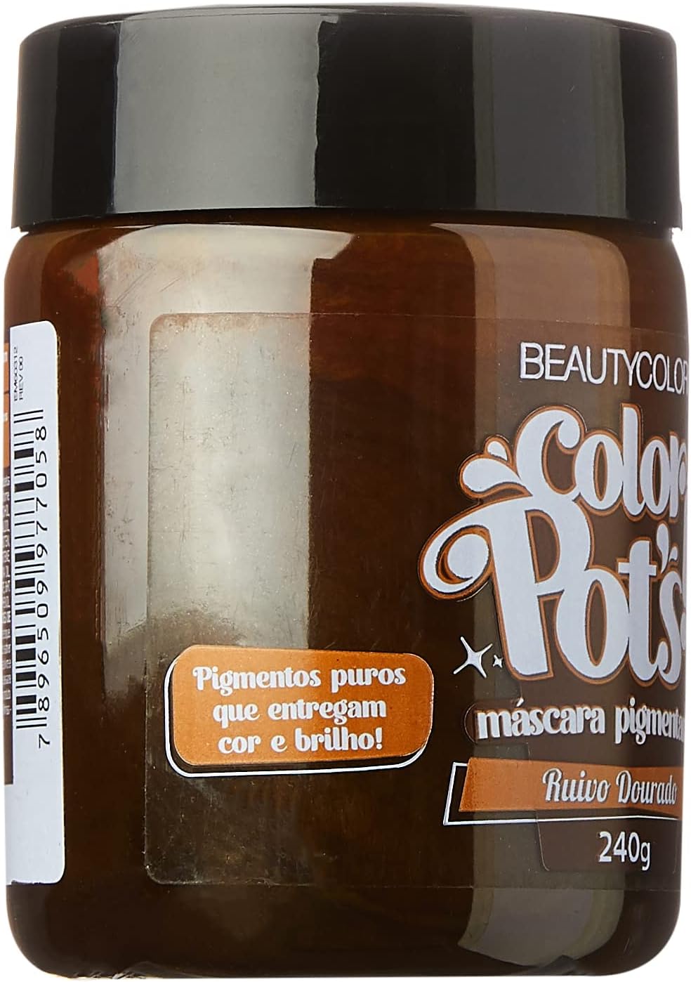 Beautycolor Color Pot’s Máscara Pigmentante Ruivo Dourado – Cor Vibrante, Brilho e Hidratação – 240g - Imagem 4