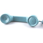 Telefone retrô, telefone fixo clássico, vintage, antiquado, com função de discagem, para decoração de casa e escritório, azul - Imagem 5