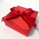 10 Caixas Bijuteria Semi Jóia Embalagem Papel Com Laço (Vermelha) - Imagem 6