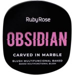 Blush Multifuncional Carved In Marble Obsidian Cor Intensa 3 em 1 Blush, Iluminador e Sombra Longa Duração Ruby Rose (Aphrodite Of Milos) - Imagem 3