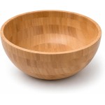 Bowl de Bambu 28cm Bowl para Servir Saladas Tigela Grande Saladeira Redonda - Imagem 9