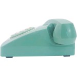 Beneno Telefone fixo retrô verde clássico design rotativo telefone de mesa com fio antiquado com toque para casa e escritório, telefones básicos dos anos 80 para idosos - Imagem 4