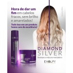 MÁSCARA MATIZADORA DIAMOND SILVER 300G - EVOLPY LISS - Imagem 4