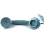 Telefone retrô, telefone fixo clássico, vintage, antiquado, com função de discagem, para decoração de casa e escritório, azul - Imagem 5