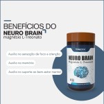Kit 3 Magnésio L-treonato Puro Neuro Brain 90cps Fitoprime - Imagem 3