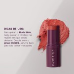 Océane-Blush em Bastão Vermelho - Blush Stick Berry Kiss Océane Purple 14g - Imagem 5