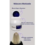 Máscara Matizadora Pró Matiza 250g D-Pantenol e Óleo de Argan - Cabelos Loiros e Grisalhos - Imagem 3