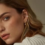 Brincos femininos dourados prateados para cartilagem com clipe e cartilagem, joia da amizade dos namorados - Imagem 5