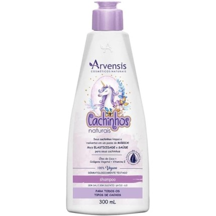 Arvensis – Shampoo Cachinhos Naturais 300ml | Limpeza Suave, Hidratação, Definição, Fórmula Vegana, Infantil