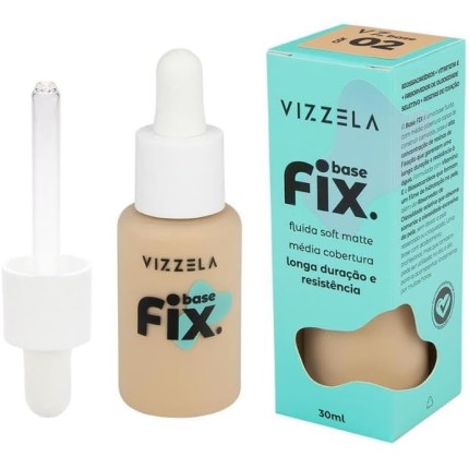 Base Líquida Soft Matte Fix Vizzela 02 30ml