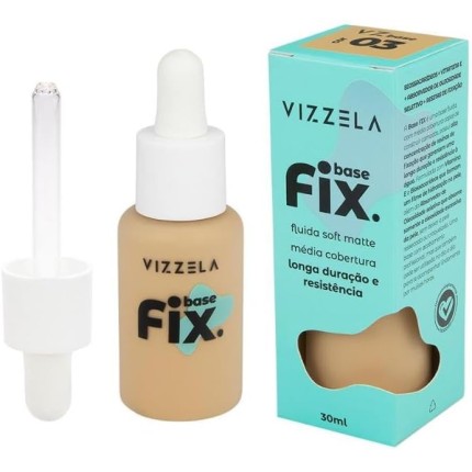 Base Líquida Soft Matte Fix Vizzela 03 30ml