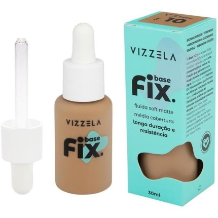 Base Líquida Soft Matte Fix Vizzela 10 30ml